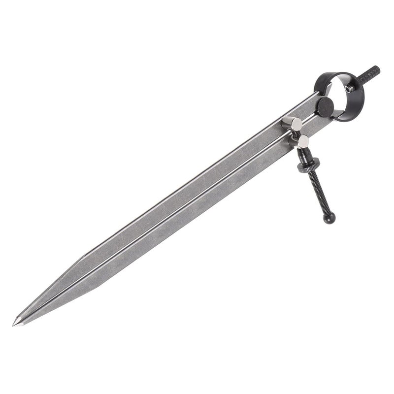 Kozelo Spring Joint Caliper - [12 Inch] Carbon Steel Spring Divider Caliper with Solid Nut for Metalworking Drawing Use, Flat Leg - Image 2